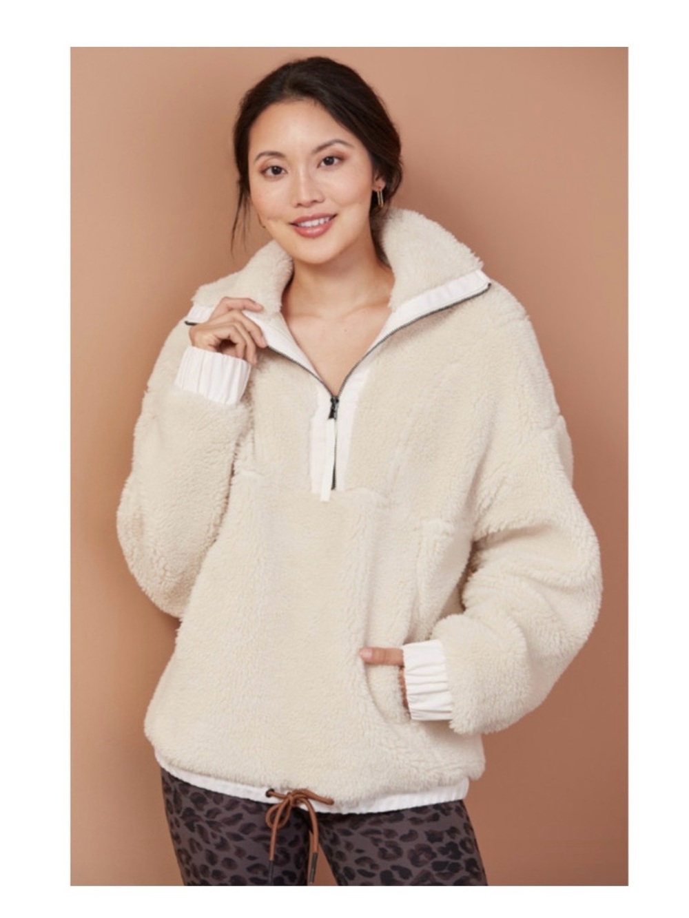VARLEY NWT Appleton Pullover Jacket in Ivory // L